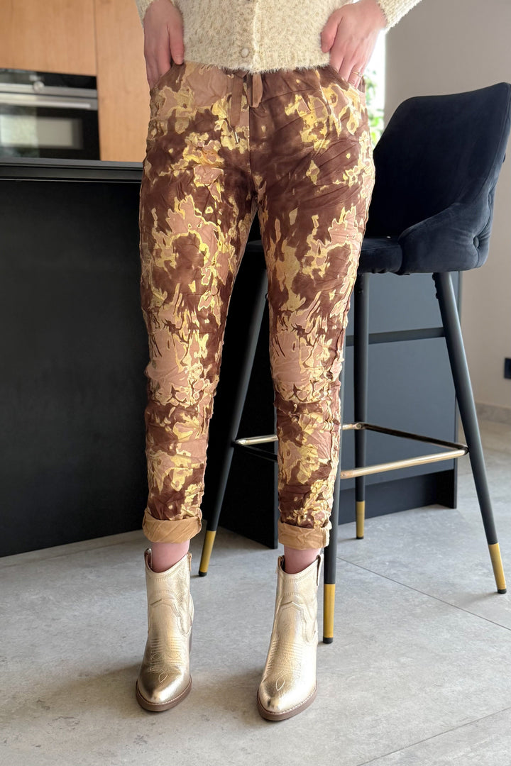 Pantalon Magique Onédia Doré