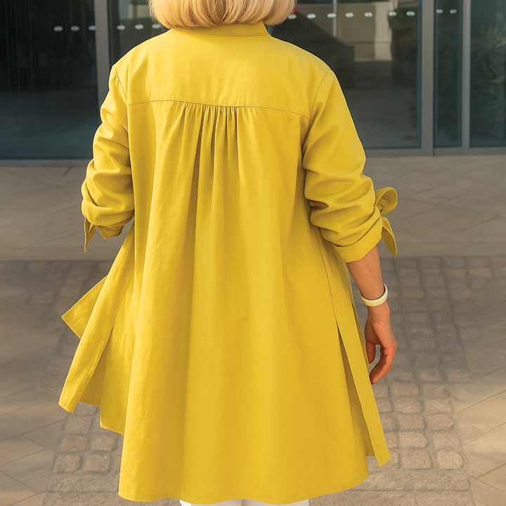 Louise - Chemisier Élégant À Manches Nouées