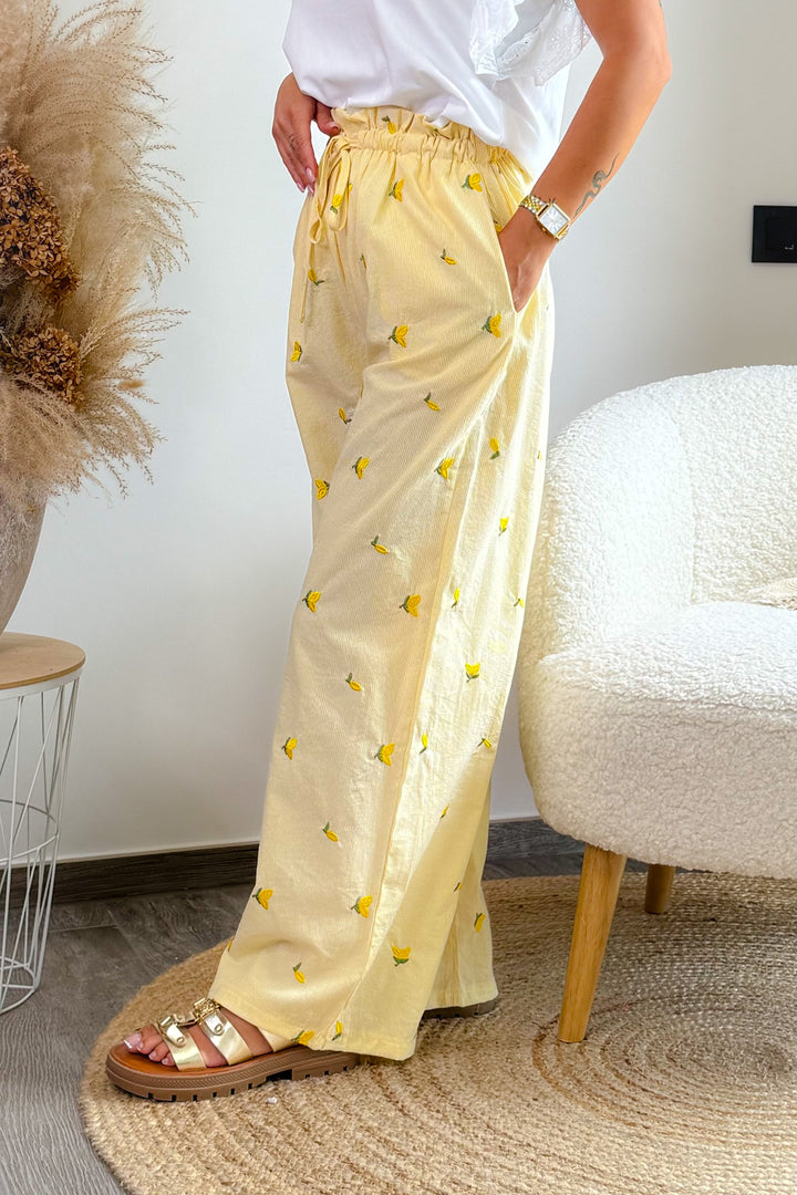 Pantalon Citronie Jaune