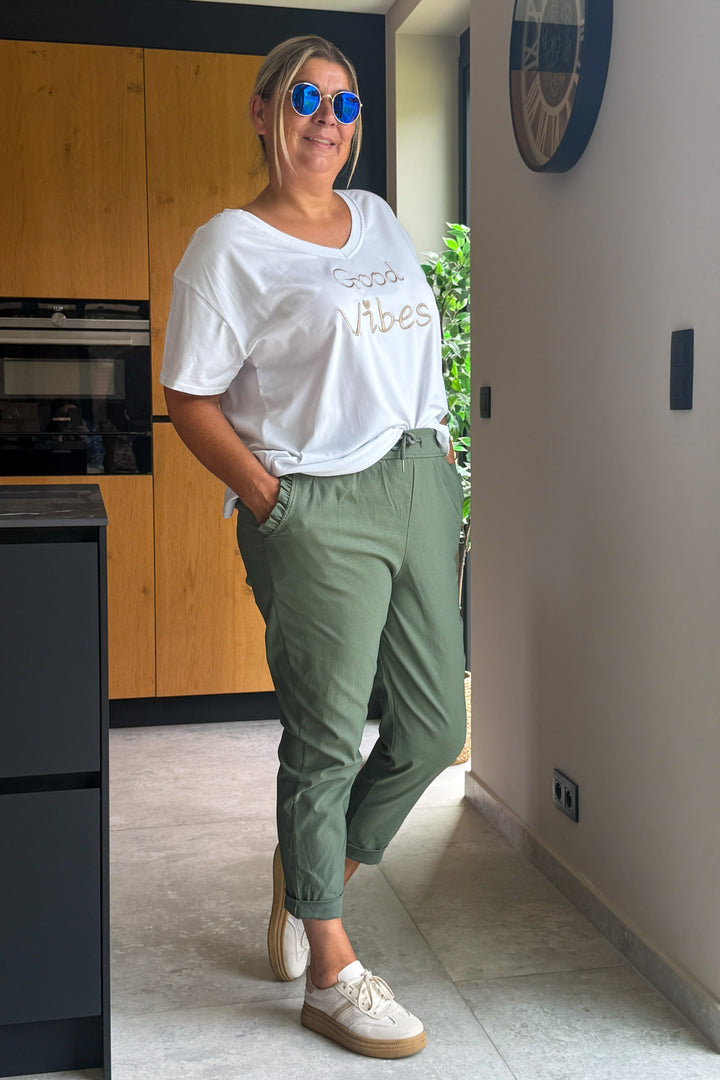 Pantalon A Nouer Evany Kaki GT