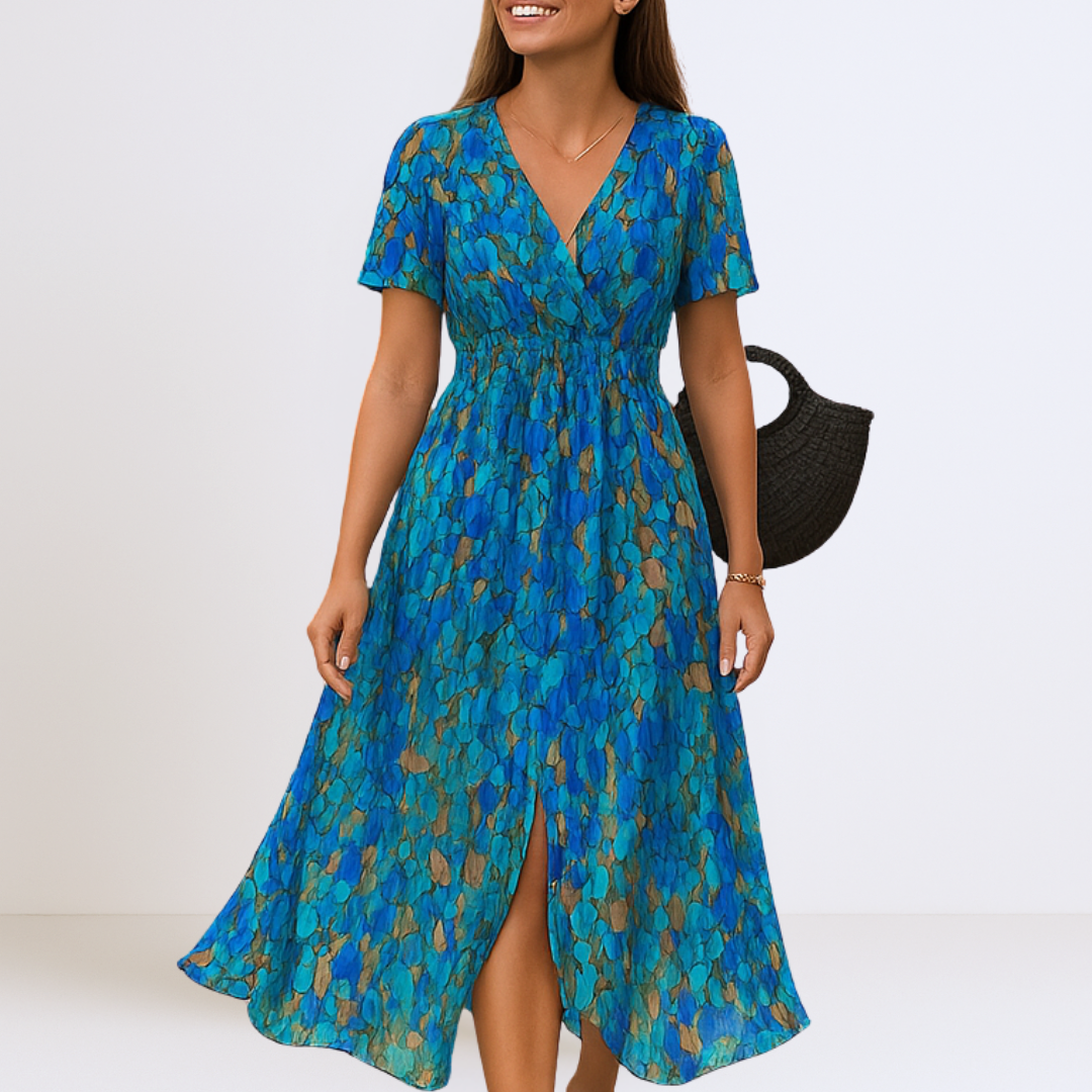 Bianca - Robe Maxi Élégante avec Décolleté en V