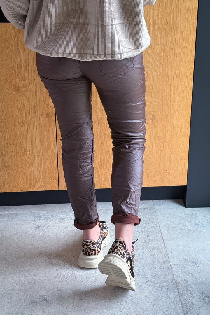 Pantalon Magique Dinari Huilé Choco