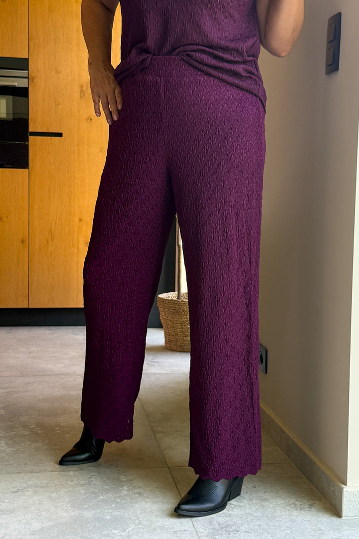 Pantalon CarAubrey Bordeaux Carmakoma