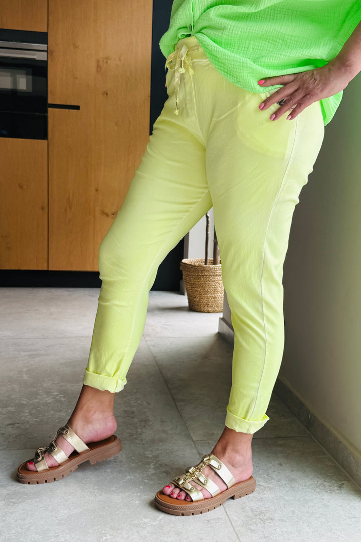 Pantalon Magique Rulietta Jaune Fluo GT