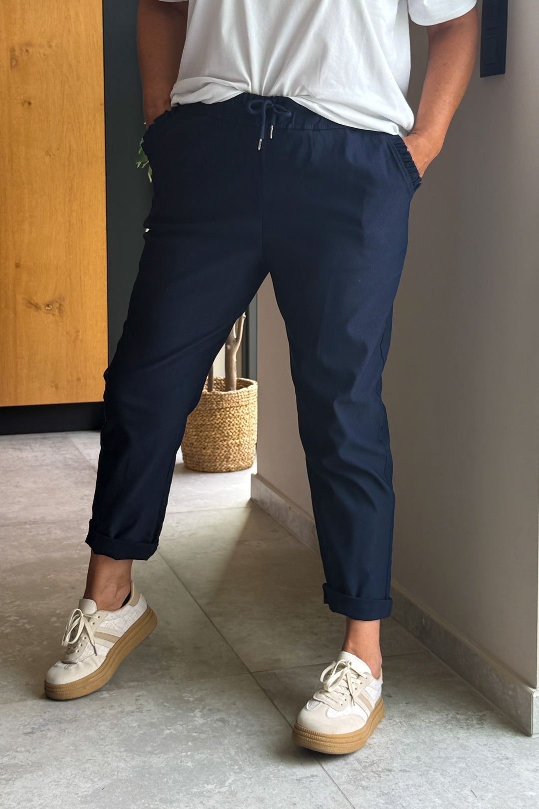 Pantalon A Nouer Evany Bleu Marine GT