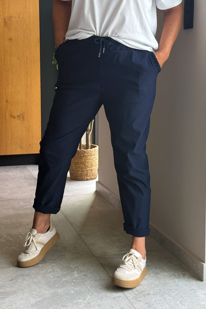 Pantalon A Nouer Evany Bleu Marine GT