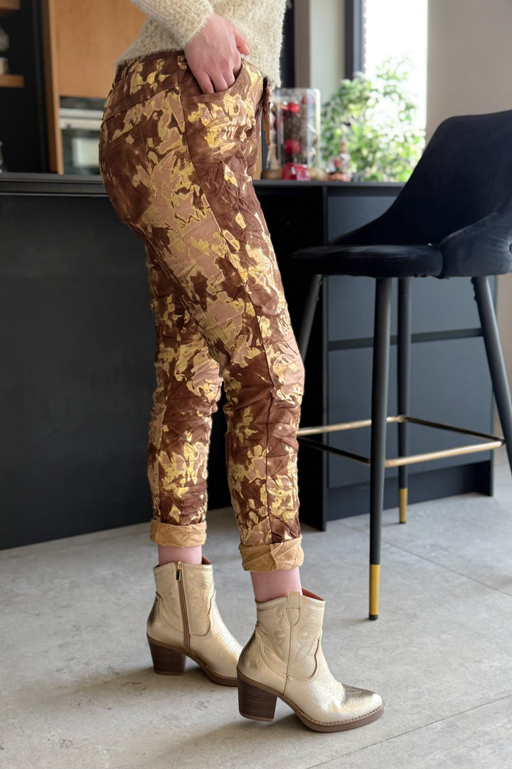 Pantalon Magique Onédia Doré