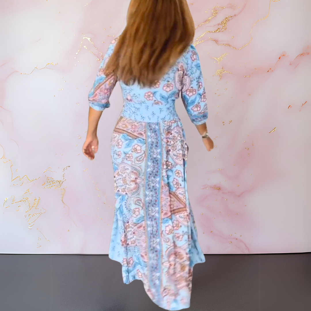 Rita - Élégante Robe Maxi d'Été