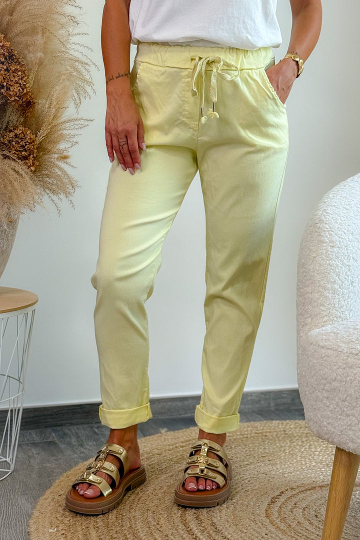 Pantalon Magique Odélia Jaune