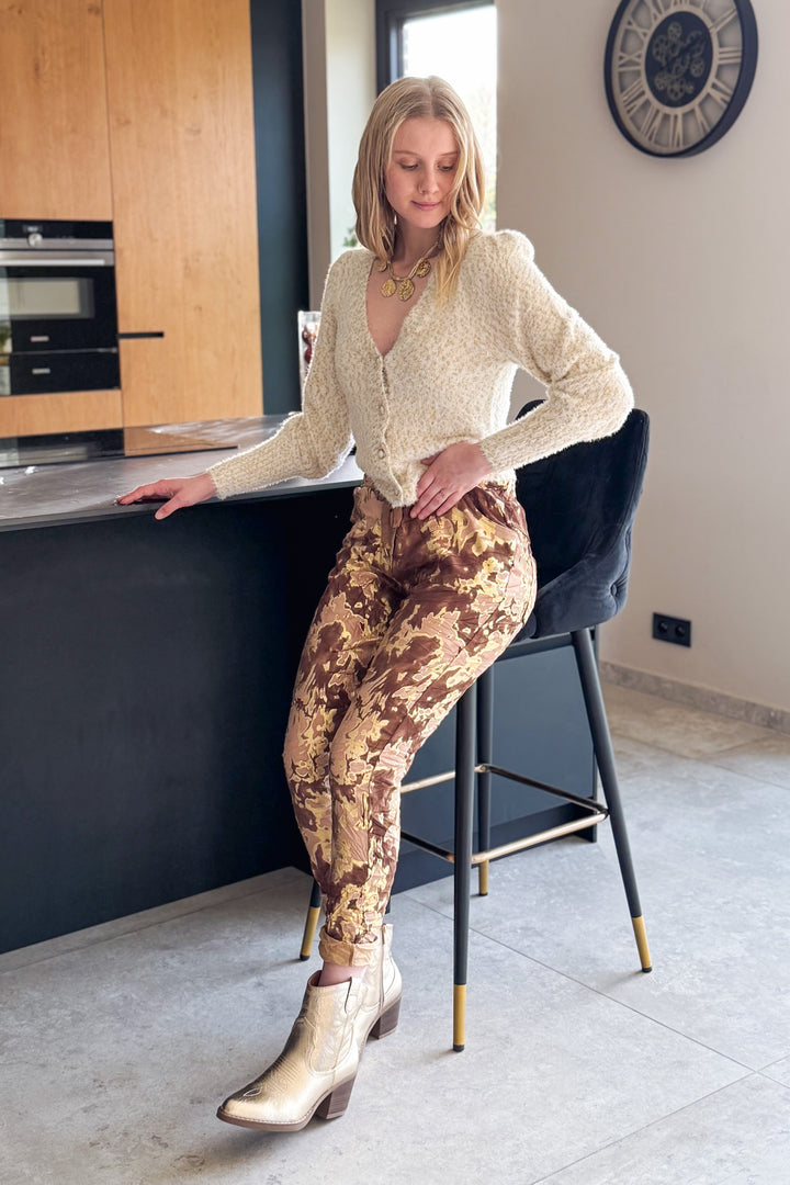 Pantalon Magique Onédia Doré