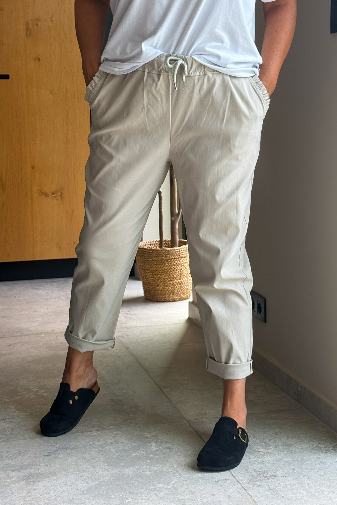 Pantalon A Nouer Evany Beige GT