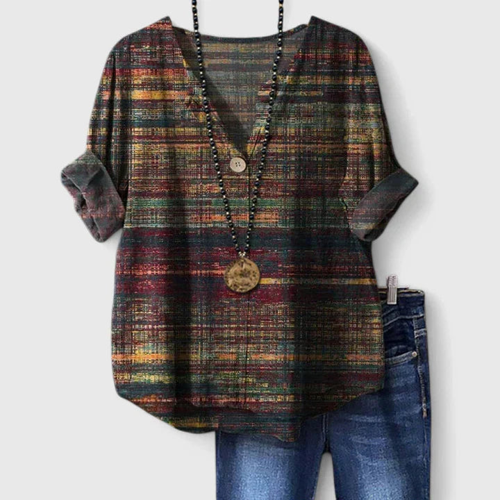 Kristina - Élégante Blouse Imprimée