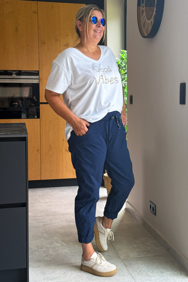 Pantalon Magique Justina Bleu Marine GT