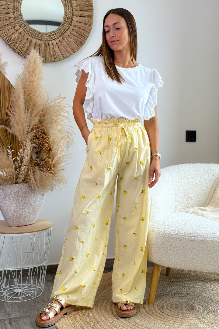 Pantalon Citronie Jaune