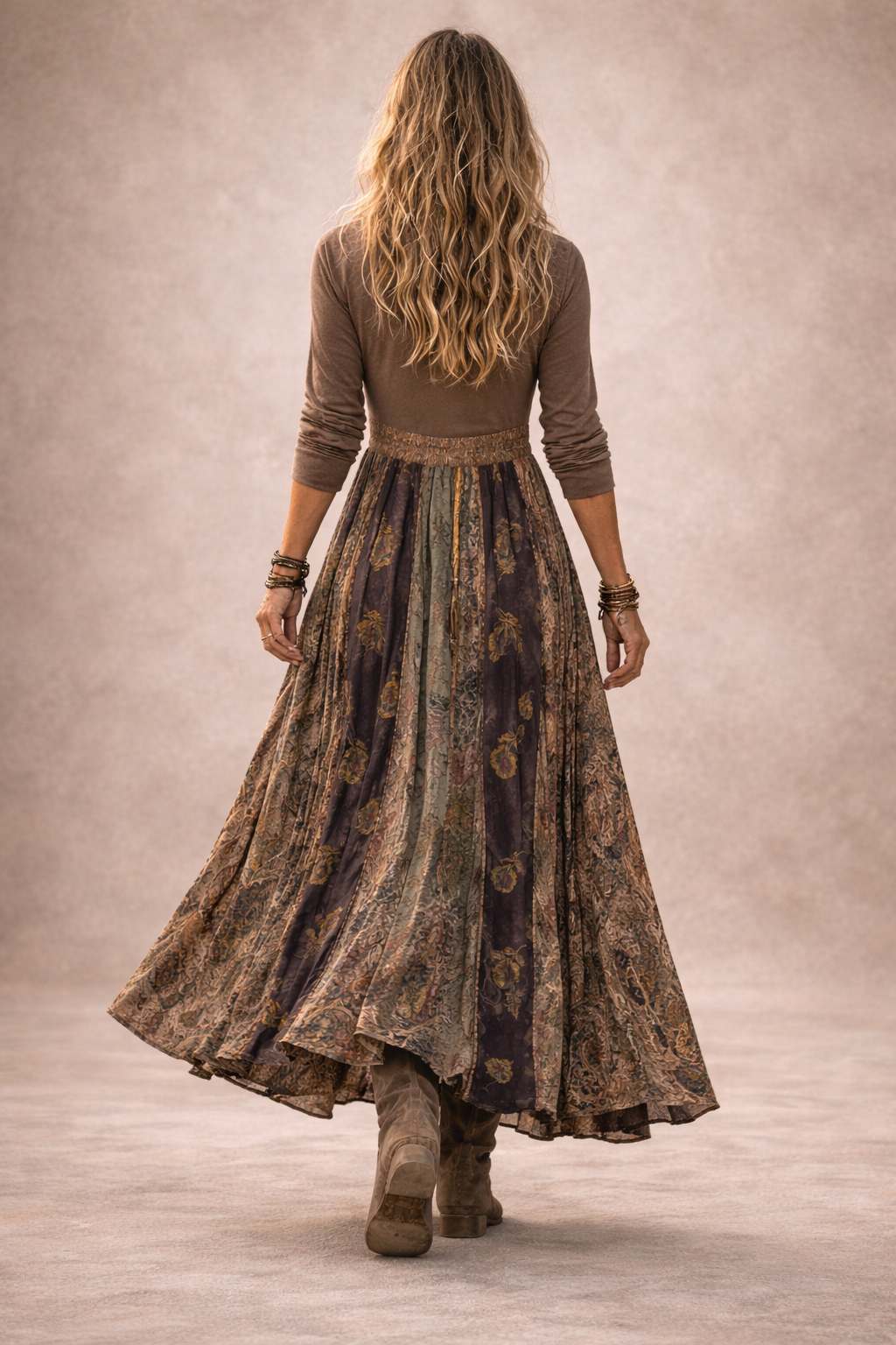 【Manches Longues】Robe Vintage Décontractée