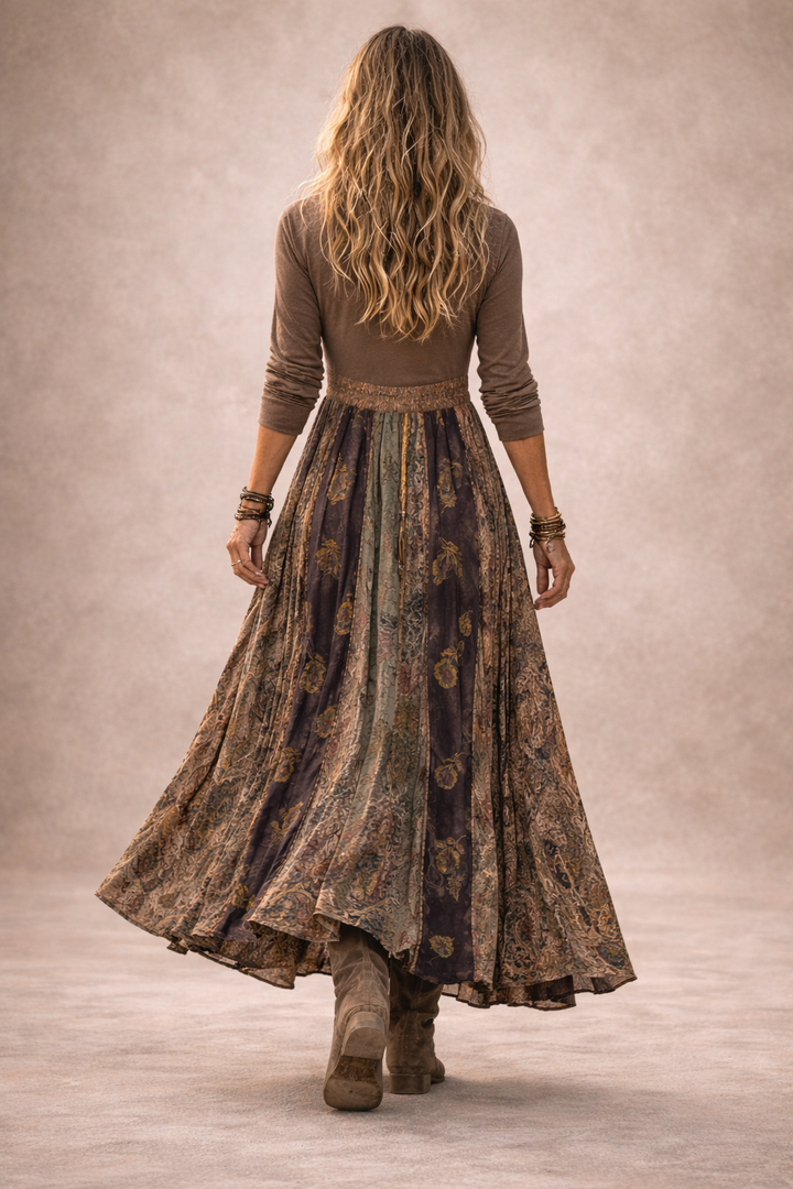 【Manches Longues】Robe Vintage Décontractée