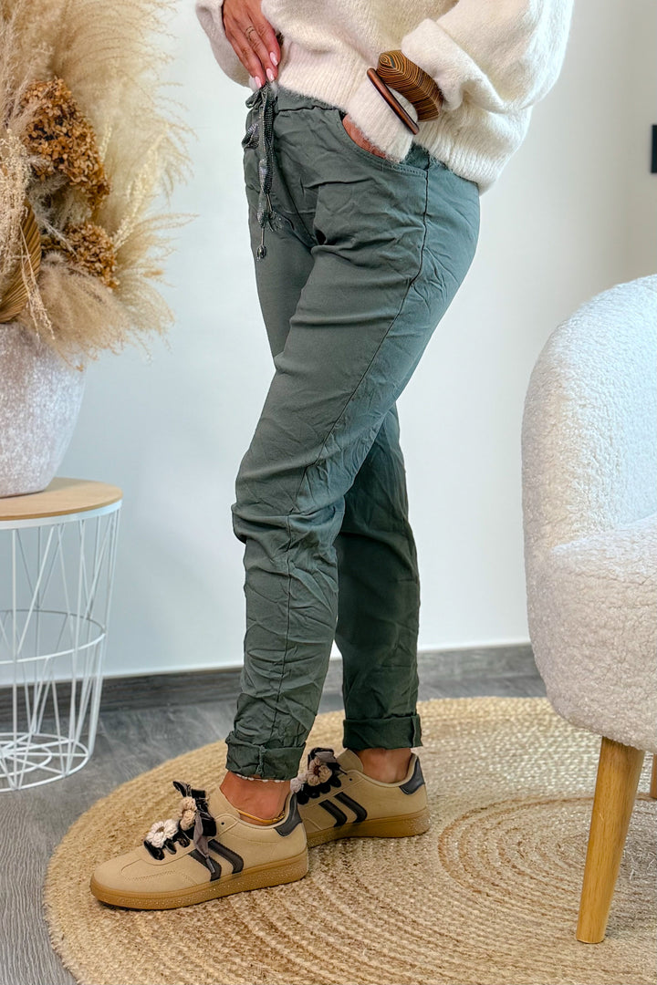 Pantalon Magique Ornelia Kaki