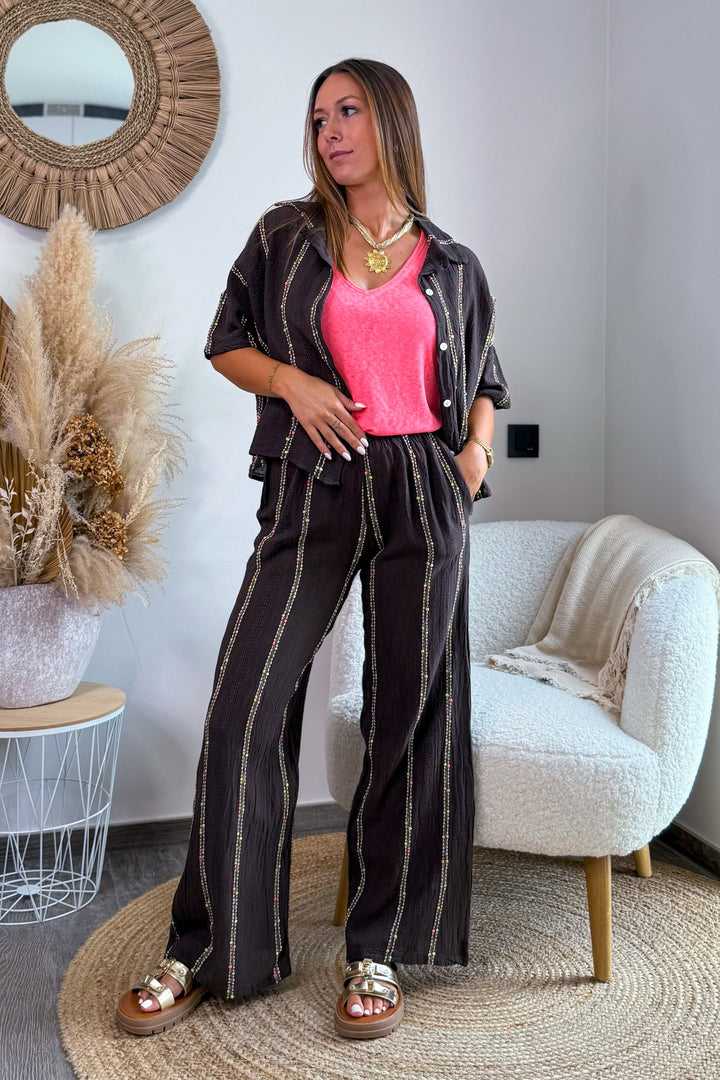 Pantalon Madja Choco