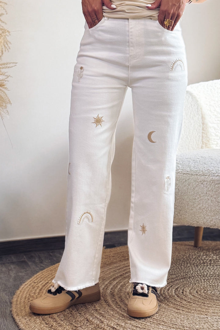 Jeans M672-1 Blanc