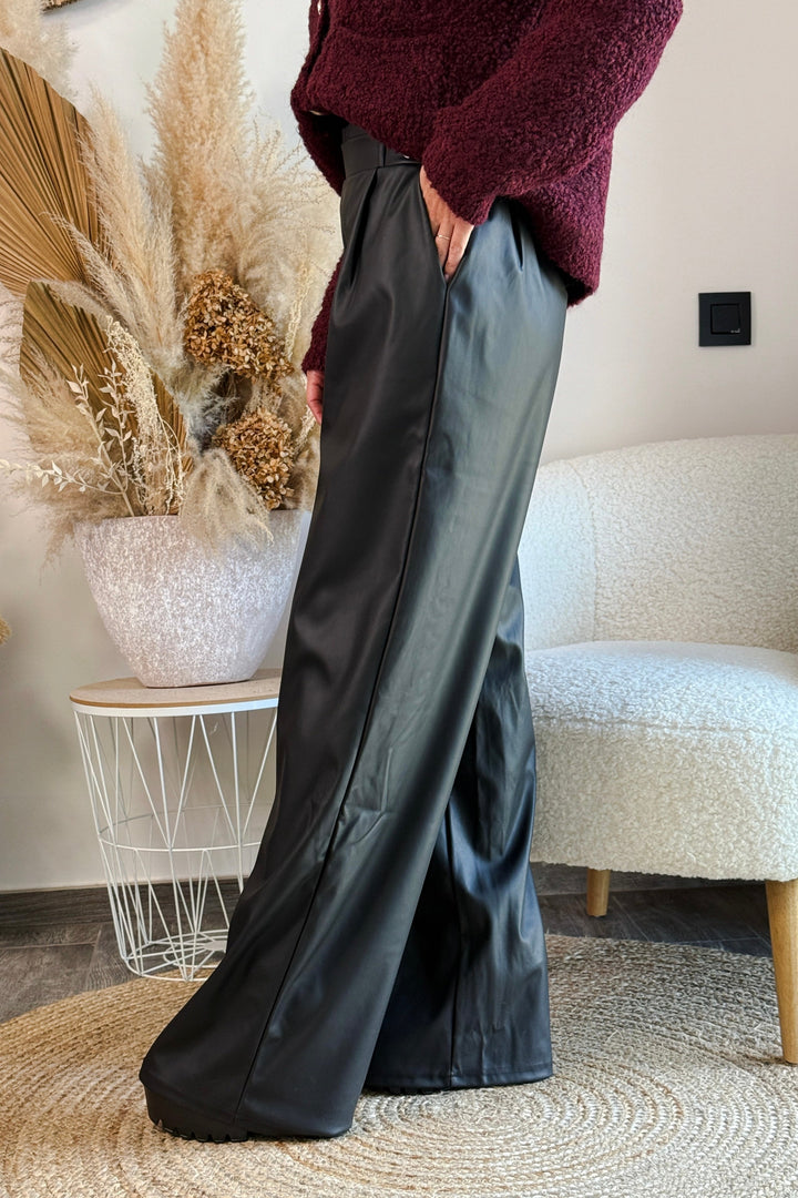 Pantalon JDY Soya Geggo Simili Noir