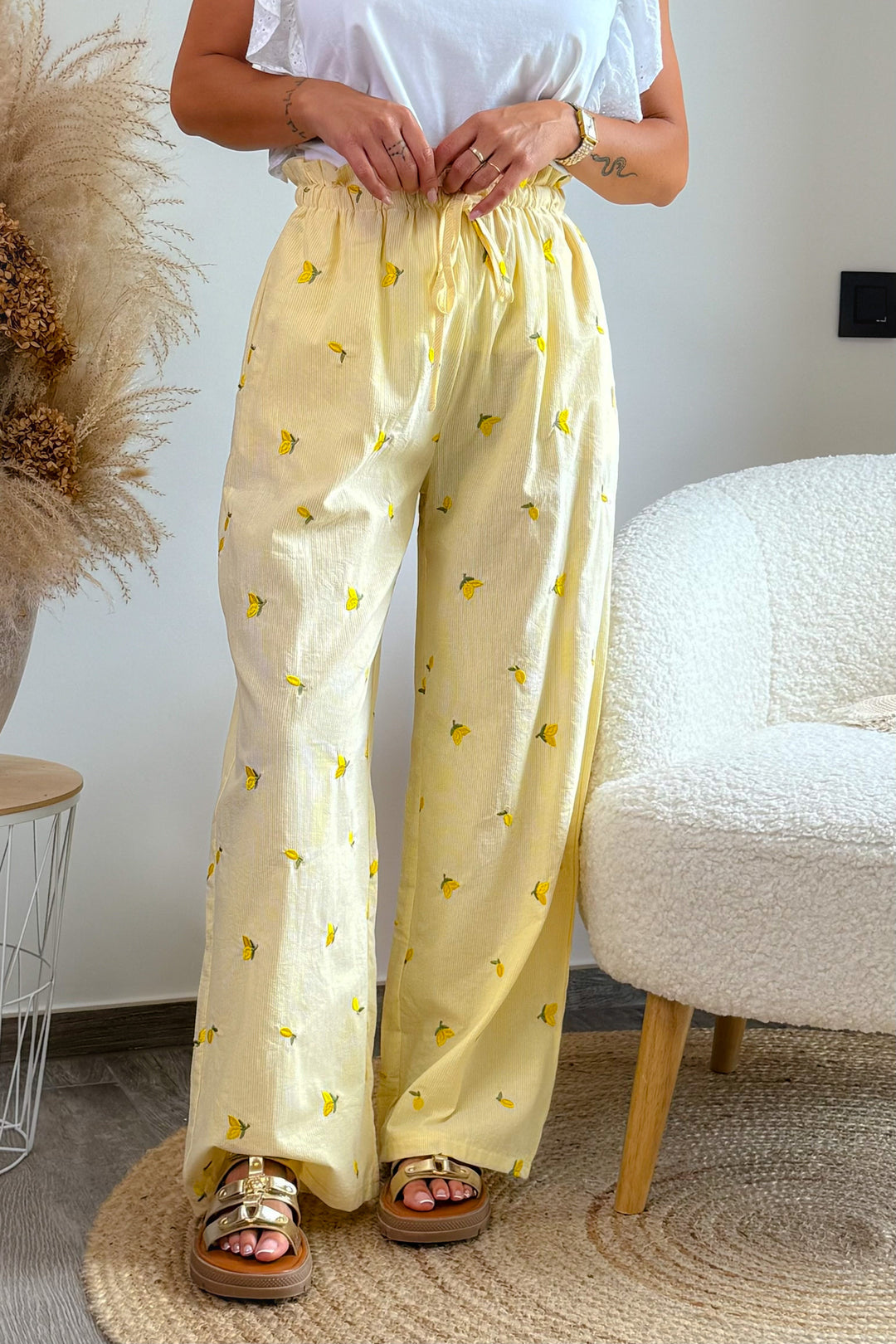 Pantalon Citronie Jaune