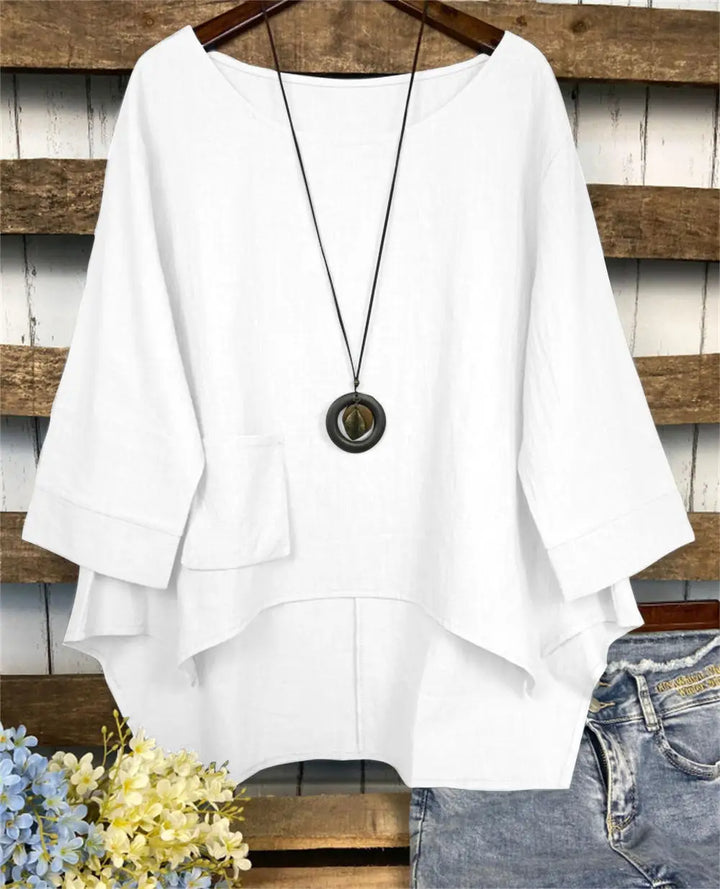 Liana - Blouse Asymétrique Décontractée