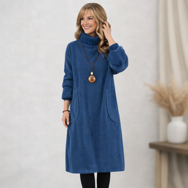 Jennie - Robe Midi Confortable Élégante