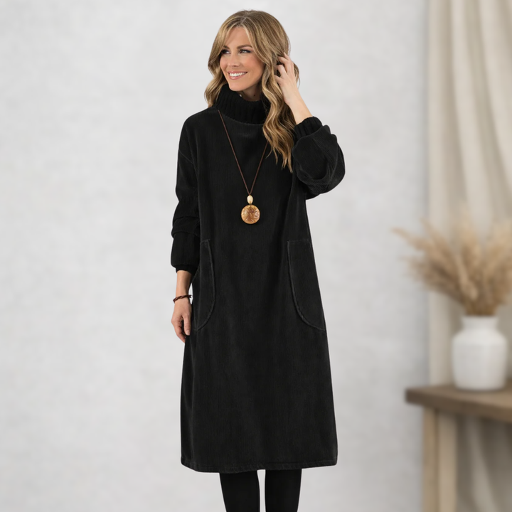 Jennie - Robe Midi Confortable Élégante