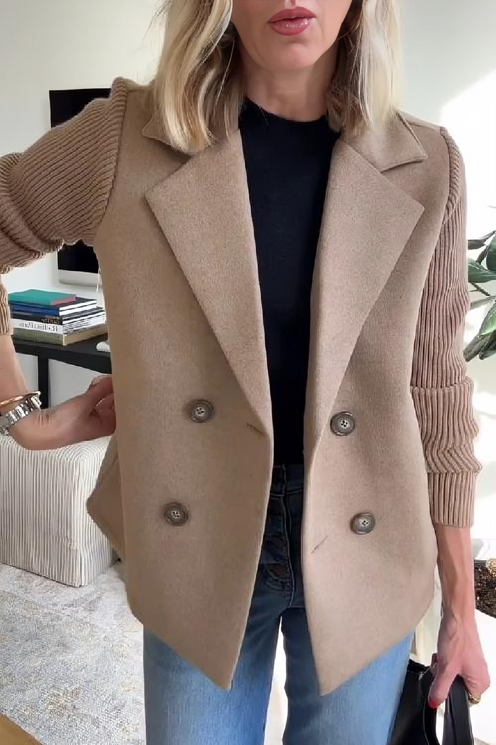 Camela™ Blazer à Manches Tricotées