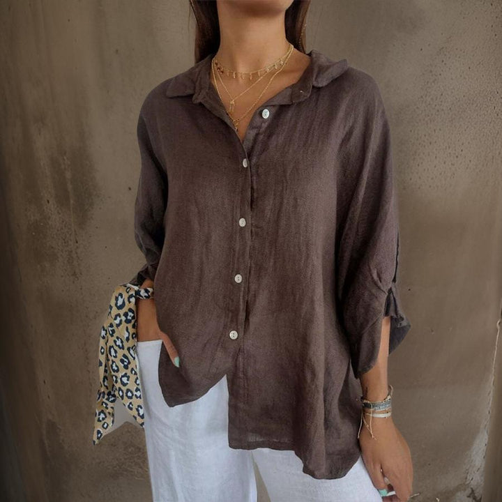 Linda - Élégante Blouse En Lin