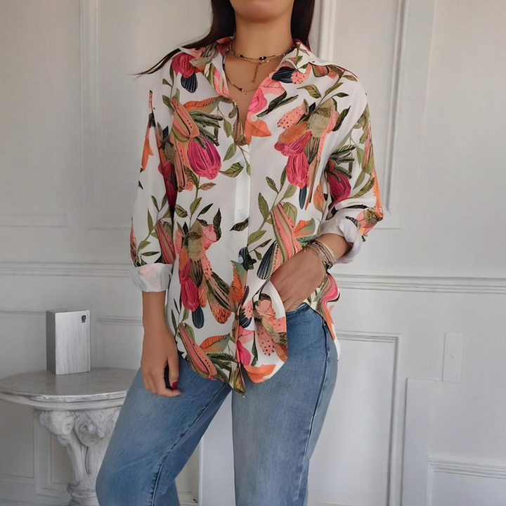 Elise - Élégante Blouse Florale
